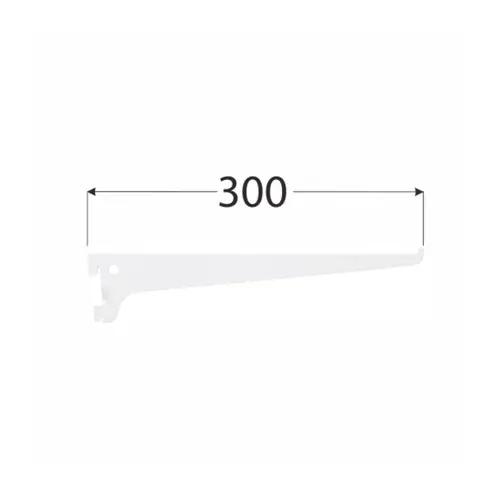 WSS 300b systémová konzola jednoduchá 300 mm bílá