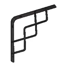 SQUARE 200 CZ konzole 200x200 černá matná