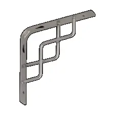 SQUARE 150 SR konzole 150x150 stříbrná matná