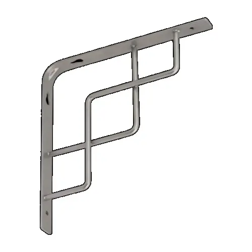 SQUARE 200 SR konzole 200x200 stříbrná matná