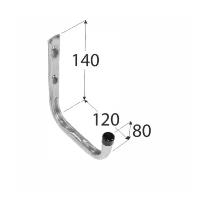 HPU 120 hák jednoduchý U 120