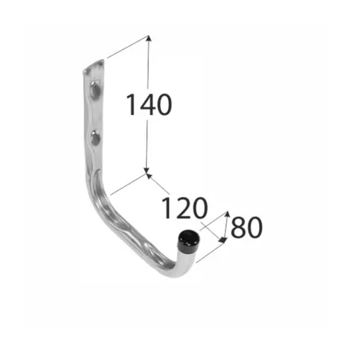 HPU 120 hák jednoduchý U 120