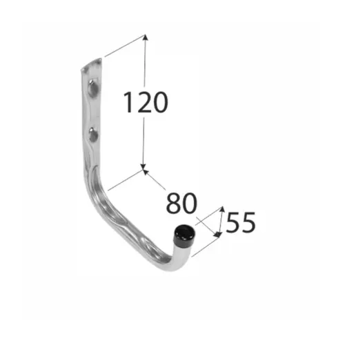 HPU  80 hák jednoduchý U 80