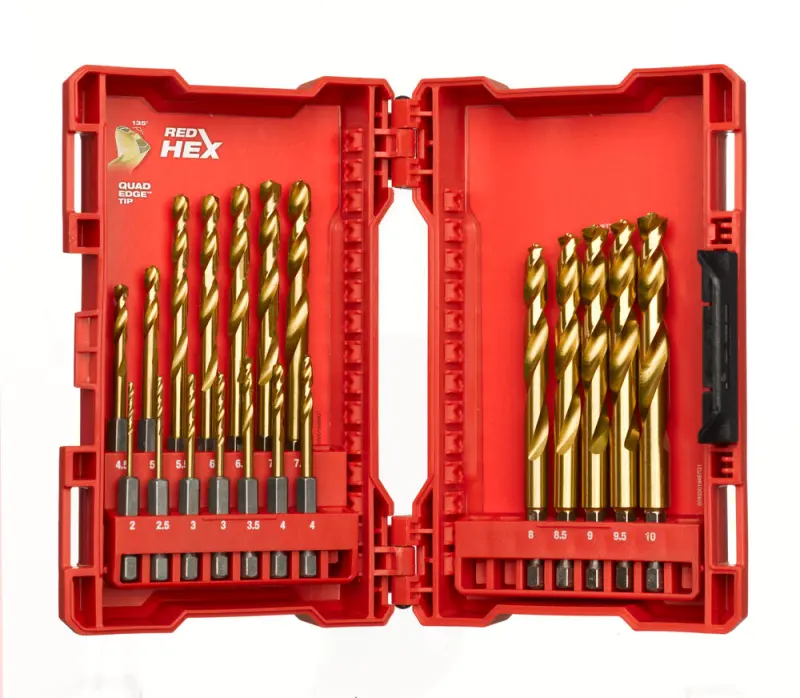 Milwaukee Sada vrtáků HSS-G TinRED 19ks