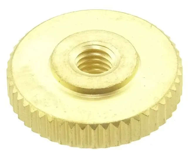 Matice rýhovaná DIN 467 mosaz M5