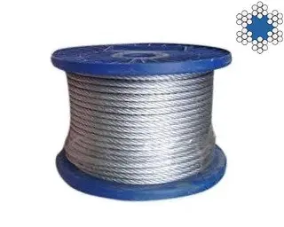 Lano ocelové DIN 3055 (6x7+FC) 2,5mm Zn - 200m/balení