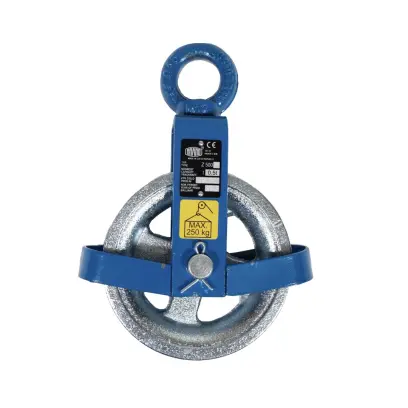 Kladka zednická s okem 125mm 500kg lak.