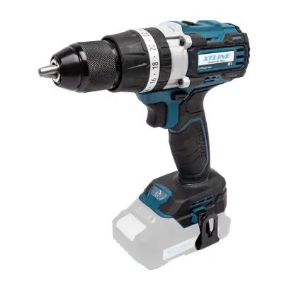 Aku vrtačka s příklepem bezuhlíková 18 V, 70 Nm