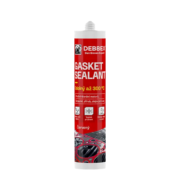 Gasket sealant červený 280 ml kartuše cihlově červená