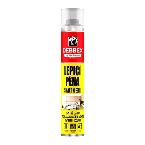 Lepicí pěna SMART KLEBER 750 ml pistolová dóza žlutá