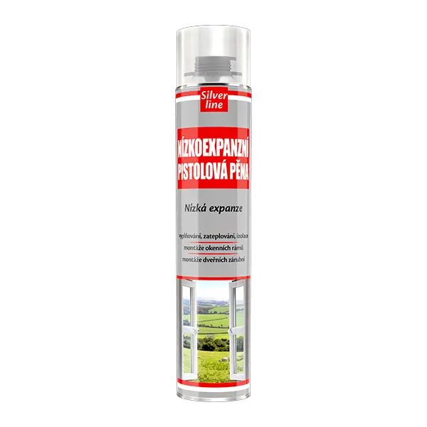 Nízkoexpanzní pistolová pěna Silver Line 750 ml pistolová dóza žlutá