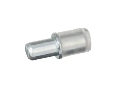 Policová podpěrka na sklo 5/5x16mm - zinek bílý