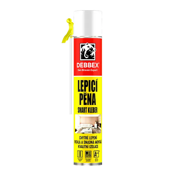 Lepicí pěna SMART KLEBER 750 ml trubičková dóza žlutá