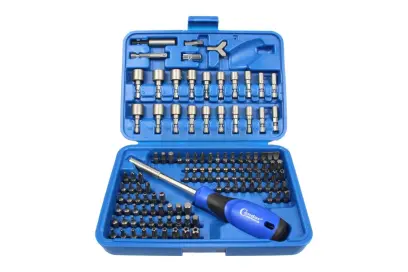 Sada bity,hlavice nástr,šroubovák 122 d