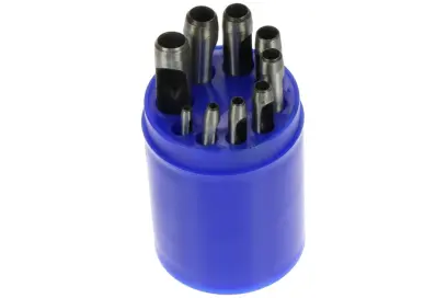 Děrovače 3-12mm,sada 9 dílů PVC kazeta
