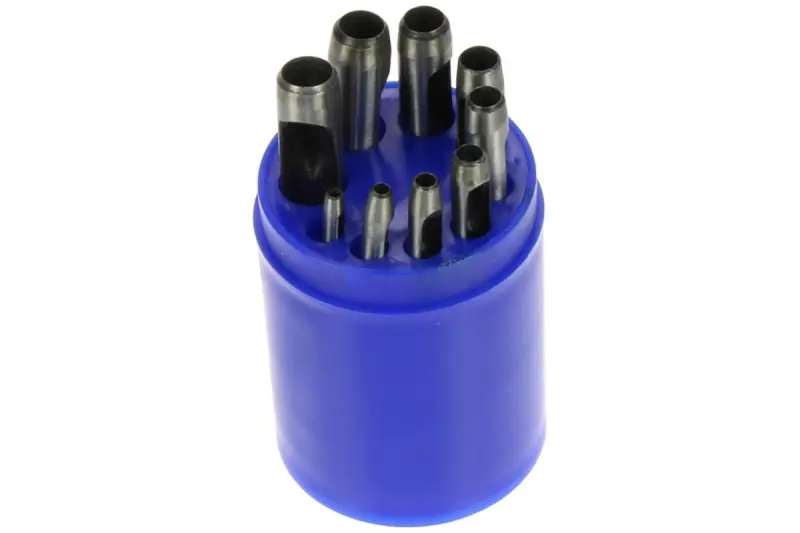 Děrovače 3-12mm,sada 9 dílů PVC kazeta