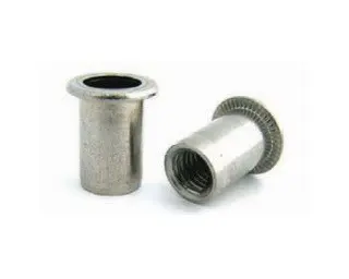 Matice nýtovací plochá M5x12 (0,5-3,0) hladká otevřená, nerez A2 - Bralo