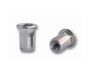 Matice nýtovací plochá M8x16 (0,5-3,0) 1/2 šestihranná otevřená, nerez A2 - Bralo