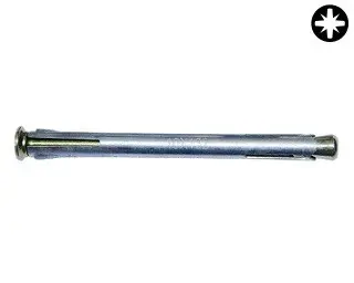 Hmoždinka kovová pro okenní rámy FRD U 10x72