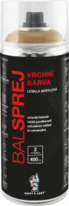 BALSPREJ vrchní univerzální akrylová barva ve spreji, RAL 1001 béžová, 400 ml