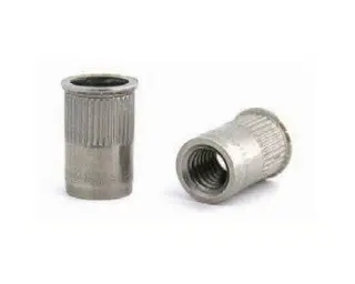 Matice nýtovací redukovaná M8x16,5 (0,5-3,0) vroubkovaná otevřená, nerez A2 - Bralo