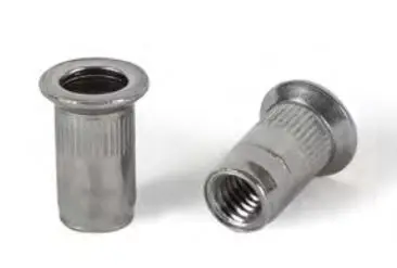 Matice nýtovací zápustná M5x13 (1,5-4,0) vroubkovaná otevřená, nerez A2 - Bralo