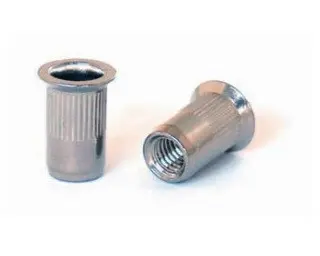 Matice nýtovací zápustná M6x16 (1,5-4,0) vroubkovaná otevřená, nerez A2 - Bralo