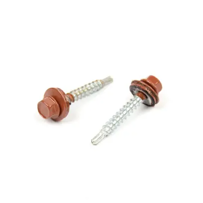 Farm. vrut s EPDM podložkou 4,8x60 RAL 8004 Měděná hnědá