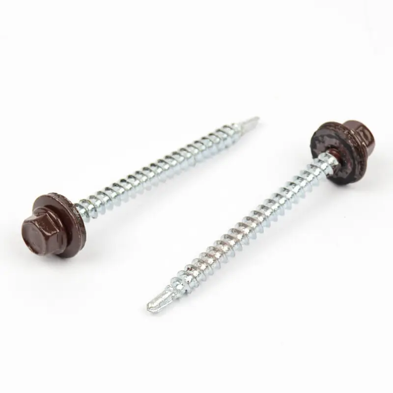 Farm. vrut s EPDM podložkou 4,8x60 RAL 8017 Čokoládová hnědá