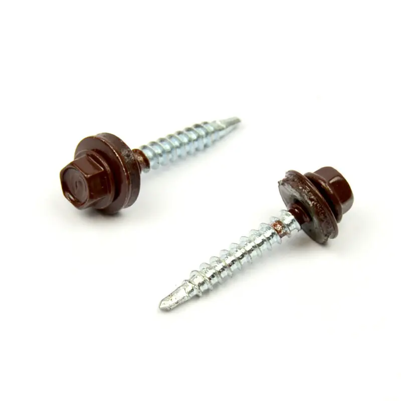 Farm. vrut s EPDM podložkou 4,8x20 RAL 8017 Čokoládová hnědá