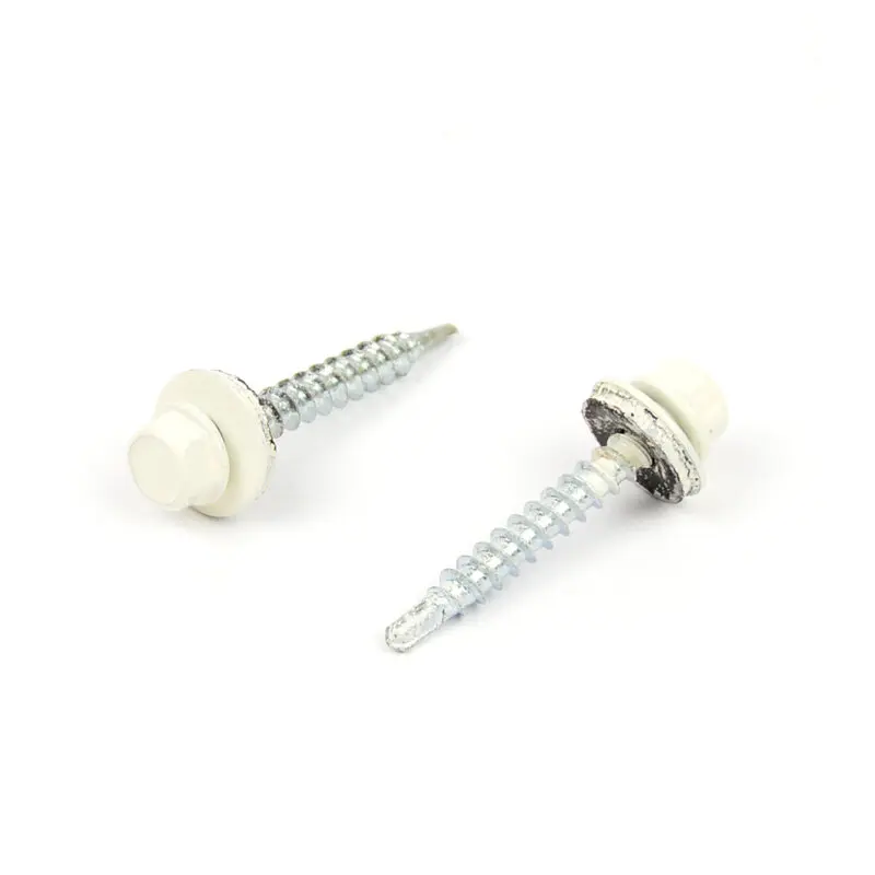 Farm. vrut s EPDM podložkou 4,8x35 RAL 9010 Bílá