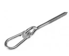 Hák houpačkový kyvný s karabinou 10,6x230mm Zn - vrut