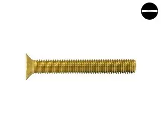 Šroub záp. hlava DIN 963 mosaz M6x45