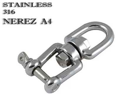 Obrtlík oko-vidlice 6mm nerez A4