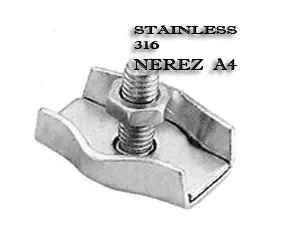 Svorka lanová simplex 2mm nerez A4 Svorka lanová simplex 2mm nerez A4