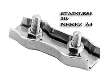 Svorka lanová duplex 2mm nerez A4