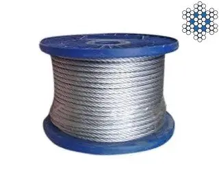 Lano z nerezové oceli A4 DIN 3055 (7x7) 1,5mm - 200m/balení