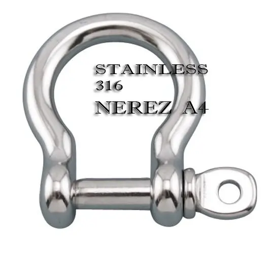 Třmen obloukový typ Omega 10mm nerez A4 Třmen obloukový typ Omega 10mm nerez A4