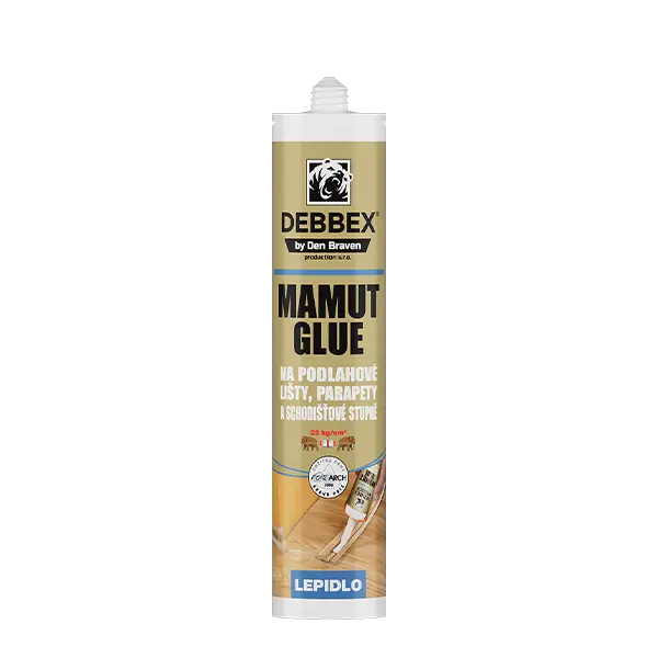 MAMUT GLUE na podlahové lišty 290 ml kartuše bílá