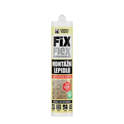 Montážní lepidlo FIX FLEX 280 ml kartuše šedá