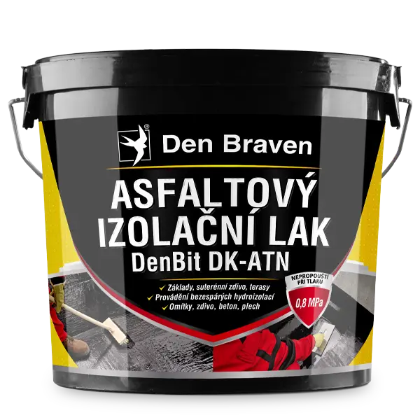 DenBit DK-ATN - Asfaltový izolační lak 4,5 kg kbelík černá