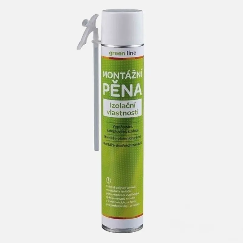 Montážní pěna trubičková 750ml Green line