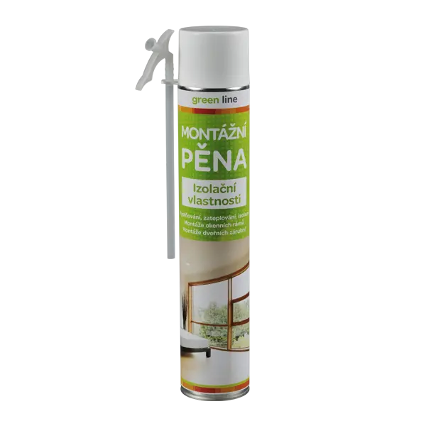Montážní pěna Green Line 750 ml trubičková dóza žlutá