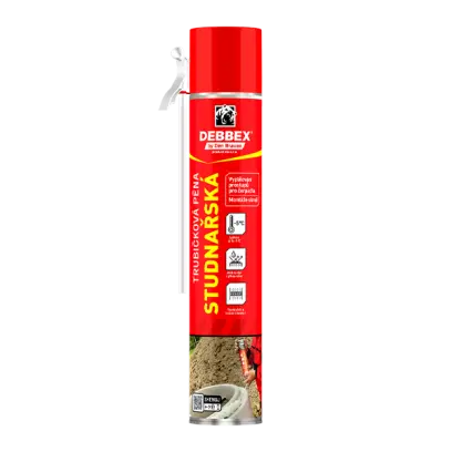 Studnařská pěna 750 ml trubičková dóza světle žlutá