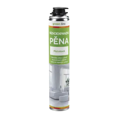 Nízkoexpanzní pěna pistolová Green Line 750 ml pistolová dóza