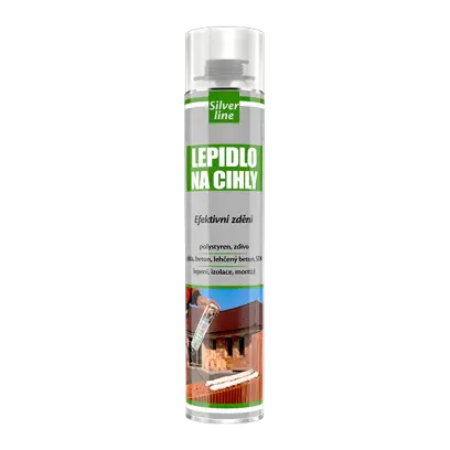 Lepidlo na cihly Silver Line 750 ml pistolová dóza žlutá