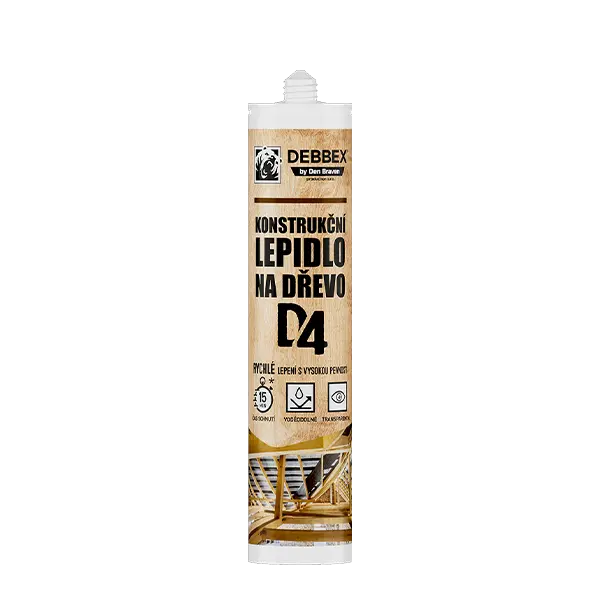 Rychlé konstrukční lepidlo D4 300 ml kartuše transparentní