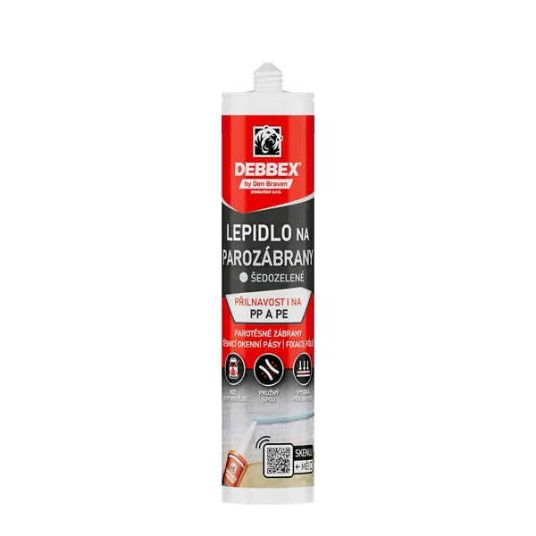 Lepidlo na parozábrany 310 ml kartuše šedozelená Lepidlo na parozábrany 310 ml kartuše šedozelená