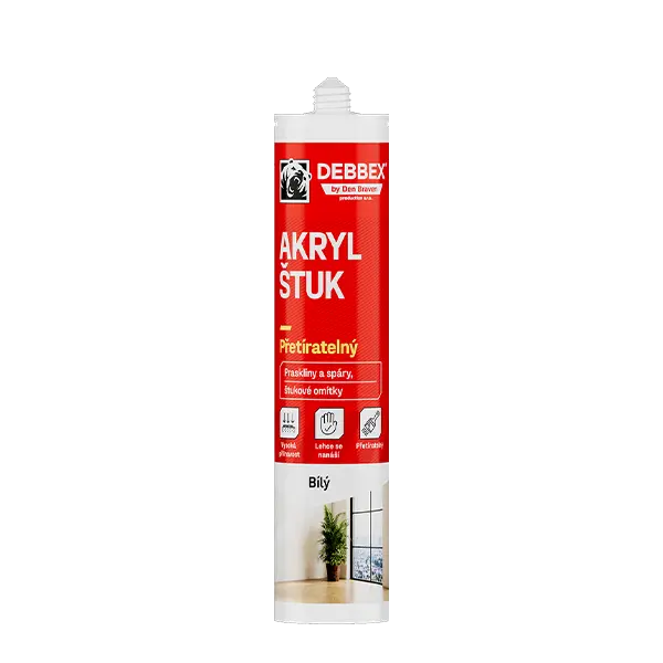 Akryl ŠTUK 280 ml kartuše bílá Akryl ŠTUK 280 ml kartuše bílá