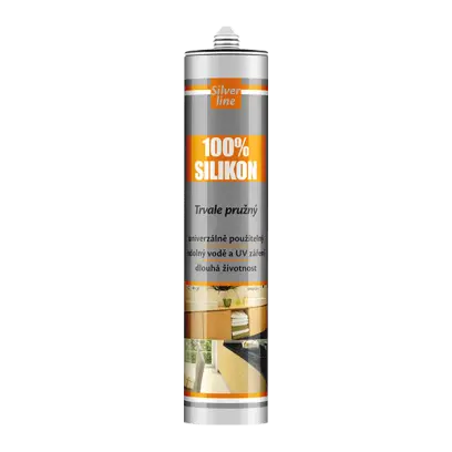 100% Silikon Silver Line 280 ml kartuše transparentní